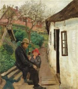 Visiting Grandfather by Laurits Andersen Ring