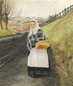A Woman With A Checkered Shawl