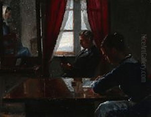 Living Room Interior With Teacher Niels Andreasen And His Family - view 1