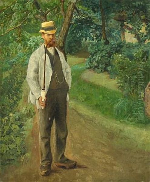 A Farmer Is Smoking His Pibe In The Shadow - view 1