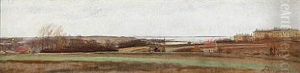 Landskabsstudie Ved Sct. Hans Hospital by Laurits Andersen Ring
