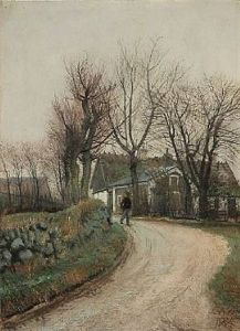 Autumn Day In A Danish Village by Laurits Andersen Ring
