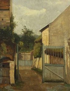 Italian Courtyard by Laurits Andersen Ring