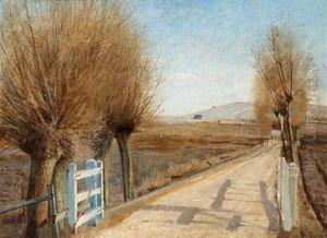Sunshine On A Road In Early Spring by Laurits Andersen Ring