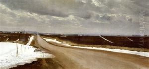 Roskilde Landevej Vinterdag by Laurits Andersen Ring