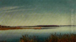 Forarsdag Ved Karrebaeksminde. Gule Siv I Forgrunden by Laurits Andersen Ring
