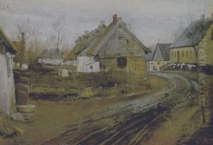Vej I Landsbyen Ring. Gravejr by Laurits Andersen Ring