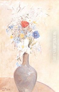 Stilleben Med Blommor I Vas Stilleben Med Blommor I Vas