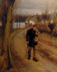 The Road Through Ring, Autumn by Laurits Andersen Ring