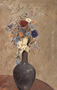 Krukke Med Sommerblomster Krukke Med Sommerblomster