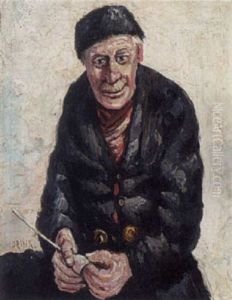 A Volendam Man Stuffing His Pipe by Paul Rink