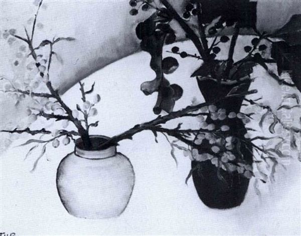 Still Life Of Vases With Berries - view 1