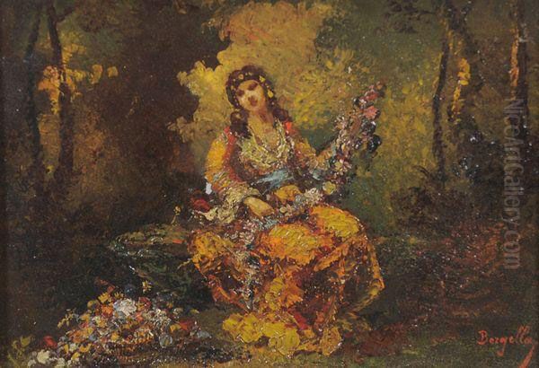 Femme Assise Dans Un Parc. - view 1