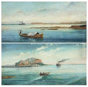 Veduta Di Palermo Con Il Monte Pellegrino by Tommaso Riolo