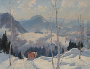 Country Road, Piedmont Country, P.que. by Eric John Benson Riordon