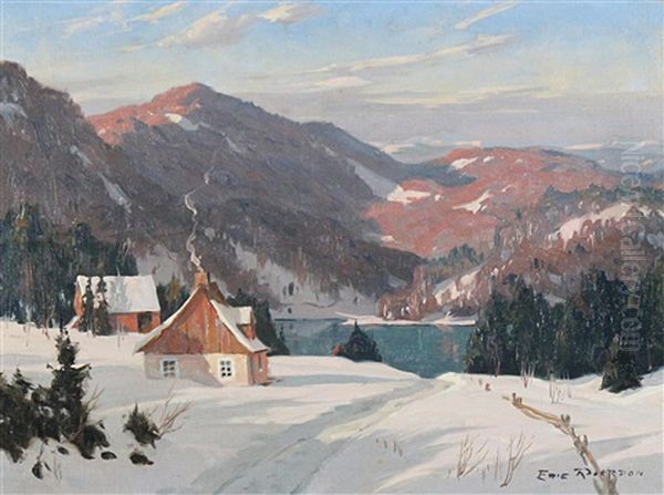 December Evening, Laurentians - view 1