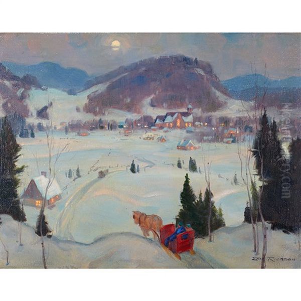 St. Sauveur At Dusk, Christmas Eve - view 1