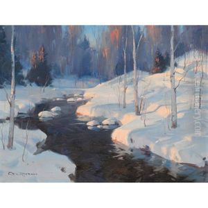 Evening By The Brook, Ste. Adele Country - P. Que Evening By The Brook, Ste. Adele Country - P. Que