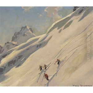 Skiers by Eric John Benson Riordon