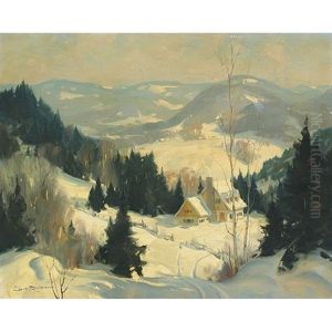 Laurentian Farmstead, P. Que. by Eric John Benson Riordon