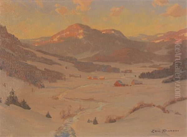 Misty Winter Day Near Prestmont, Que. - view 1
