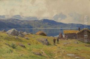 Setervoll Ved Innsjomed Folkeliv