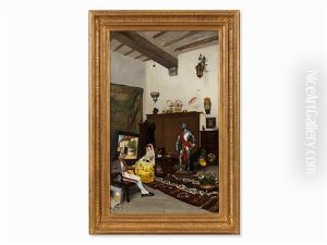The Painter"s Studio by Ricardo De Los Rios