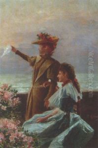 Elegantes Sur La Jetee A Trouville