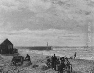 In Einem Normannischen Seebad by Edouard Riou