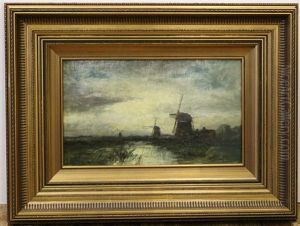 Molens In Polderlandschap