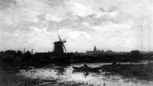 Opkomend Onweder In De Duinen by Willem Cornelis Rip