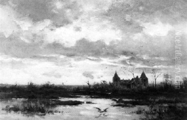A Farm In A Polder Landscape - view 1