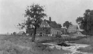 Boerenwoning Bij Ijsselmonde by Willem Cornelis Rip