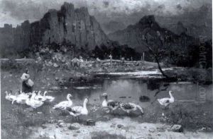 The Goose Girl by Willem Cornelis Rip