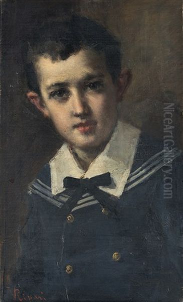 Virgilio Ripari , Asola 1843 , Milano 1902 - view 1