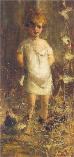 Girl Among Wild Flowers - view 1