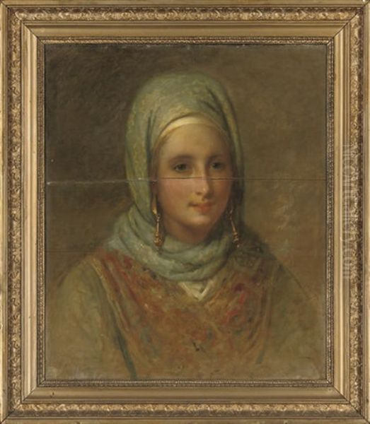 Portrait Of A Lady In Oriental Dress - view 1