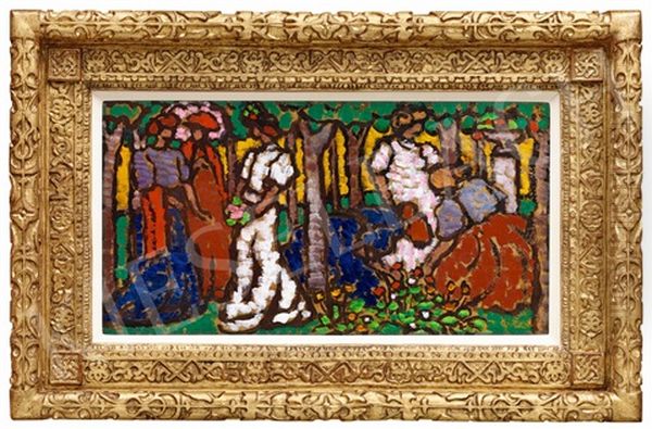 Women Picking Flowers - view 1