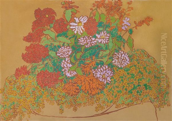 Spate Of Stylized Flowers - view 1