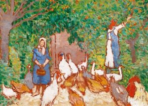 Geflugelhof by Jozsef Rippl-Ronai
