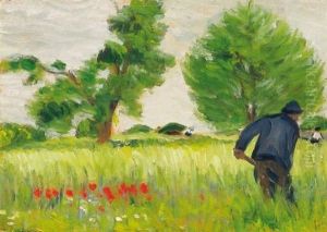 Pipacsos Mezo (field With Poppies) by Jozsef Rippl-Ronai