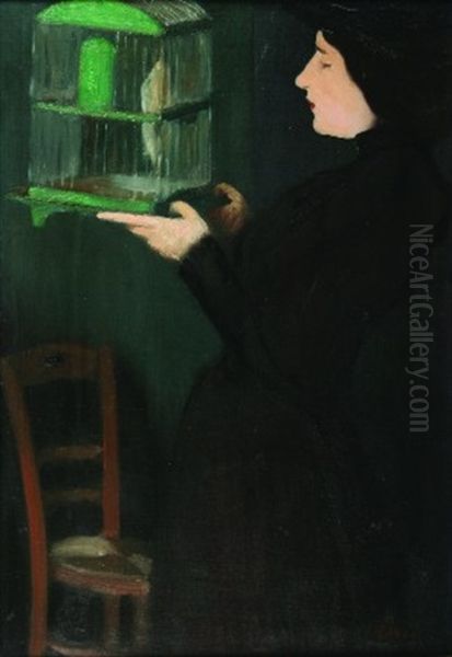 Study For Lady With A Birdcage - view 1