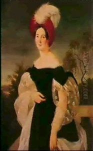 Portrait Of A Lady by Francois Riss