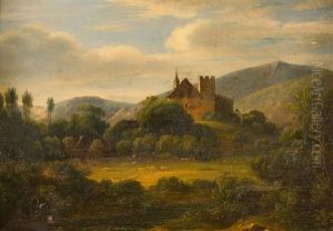 Landschaft Mit Einer Burg by Christoph (Johann Christoph) Rist