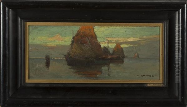 Sailboats At Sunset - view 1