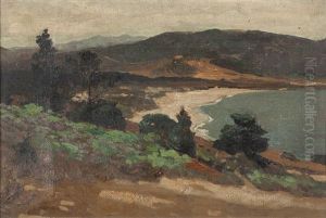 Cove And Landscape by William Frederick Ritschel