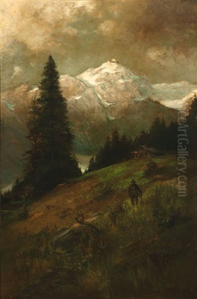 Hunter In A Bavarian Landscape - view 1