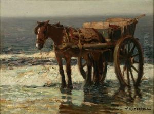 Horse And Cart On A Beach Horse And Cart On A Beach