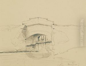 Un Pont En Pierre Pres D'issoudun