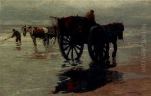 A Shell-fisher Near Katwijk by William Frederick Ritschel